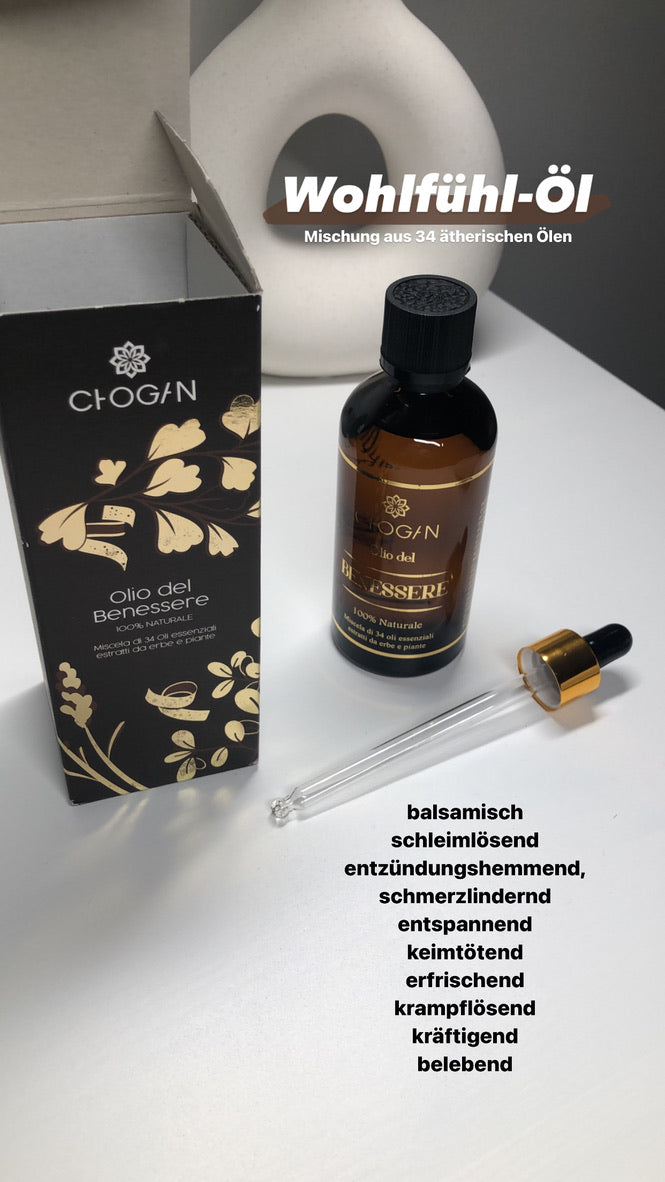 Wohlfühlöl | Mischung aus 34 ätherischen Ölen 100ml
