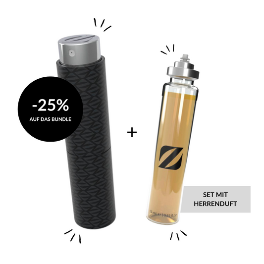 Graues Taschenetui + 15ml Herrenparfüm